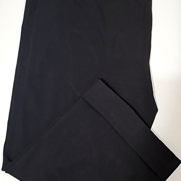 Style & Co. Pants - Style&co Woman crop pants Sz 16W black cuffed wide leg Stretch casual Travel